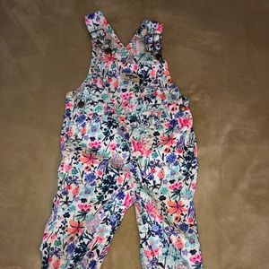 24 months Floral Oshkosh B’Gosh Overalls